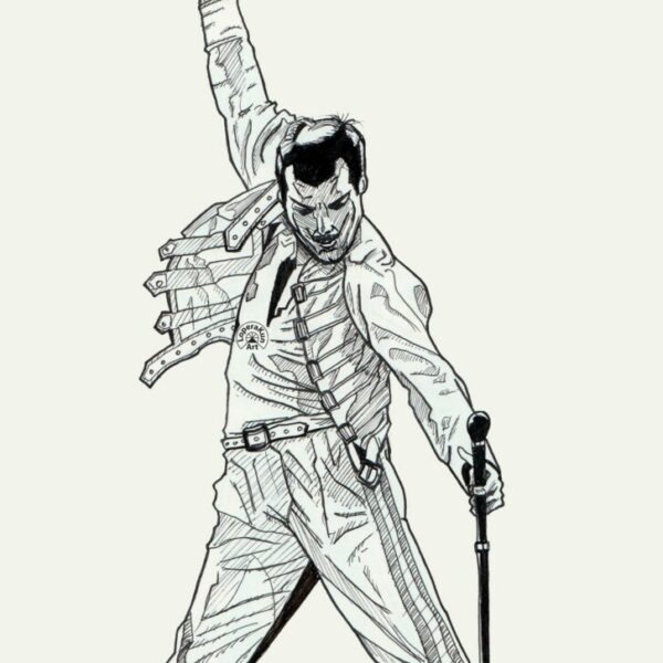 Portrait of Freddie Mercury. Queen. Limited Deluxe Prints