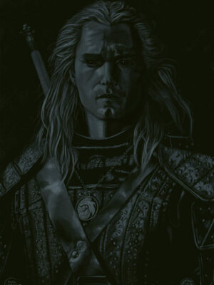 Portrait of Henry Cavill. Geralt of Rivia. The Witcher. Prints