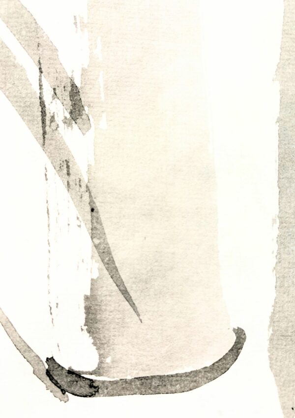 Bambúes Persistentes Victoriosos II. Sumi-e. Tinta china sobre papel de arroz. David Lopera Gómez. Pintura. 8