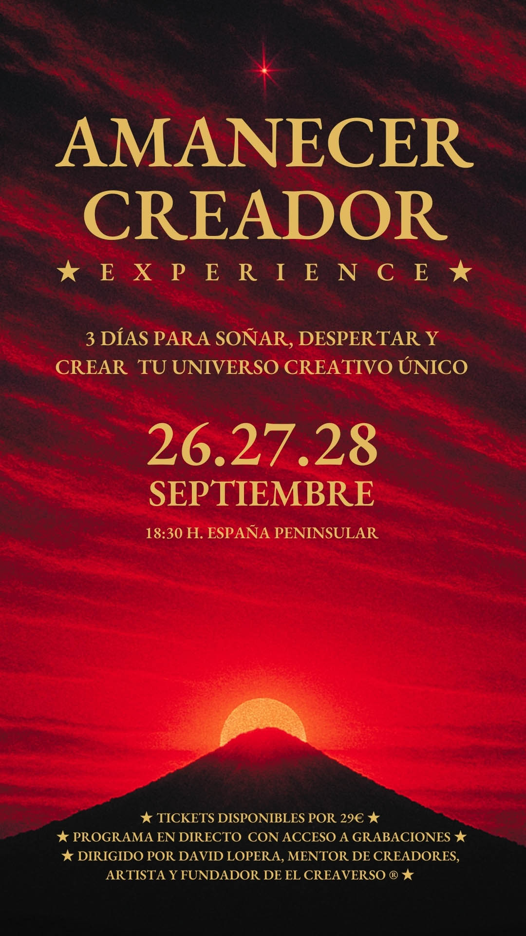 Tres días para soñar, despertar y crear tu universo creador.